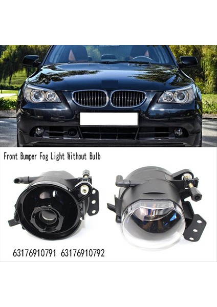 1paır Ön Tampon Sis Işık Kabuk Kapağı Bmw 5 Serisi E60 325I 525I 2003-2008 63176910791 63176910792 (Yurt Dışından) indirimleri