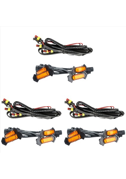 Toyota Tacoma Trd 2016 -2020 Ön Izgara Aydınlatma LED Grille Lights Kit 12 Pc (Amber Shell Sarı Işık) (Yurt Dışından)