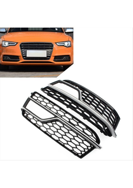 Krom Araba Ön Tampon Örgü Sis Farkı Kapak Audi S5 A5 S-Lınes 2013-2016 (Yurt Dışından) indirimleri