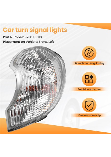 92301H1010 Köşe Lamba Kombinasyonu Hyundai Terracan Için Ön Lh 2001-2006 Viraj Lambası Geniş Işık Sol (Yurt Dışından) modelleri