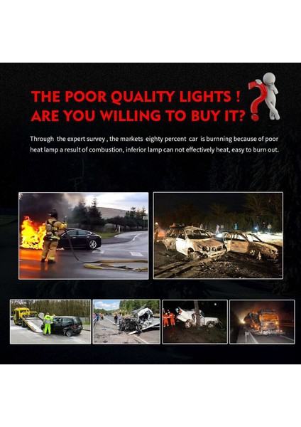 8pcs Mini H7 + H7 Combo LED Far Kiti Ampuller Düşük Işın 240W 52000LM 6000K Kit Süper Beyaz (Yurt Dışından) indirimleri