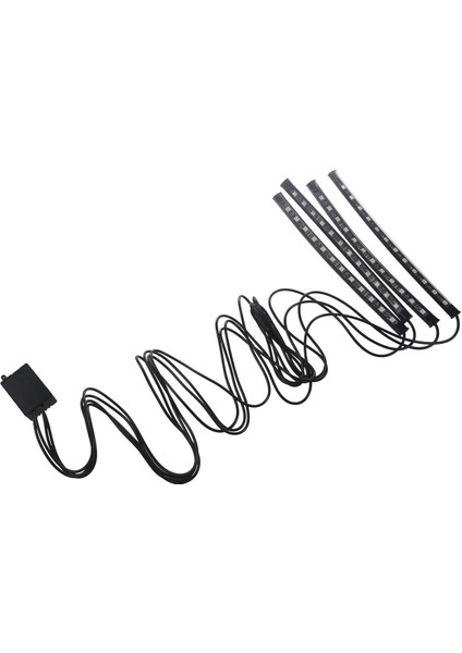 Rgb 4xled Strips Araba Iç Zemin Atmosferi Işık Bluetooth Telefon Uygulama Kontrolü (Yurt Dışından) fiyatları