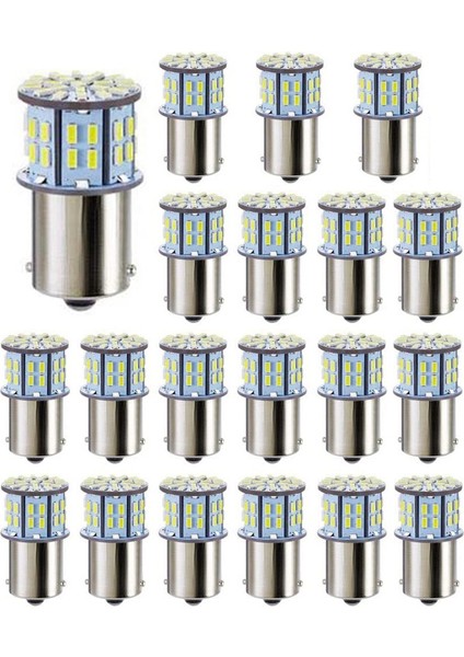 Süper Parlak 3014 Için 20X LED Ampuller 50-Smd Beyaz 1156 1141 1003 BA15S Camper Römorku Için Ampul Deniz Botu Gövdesi (Yurt Dışından)