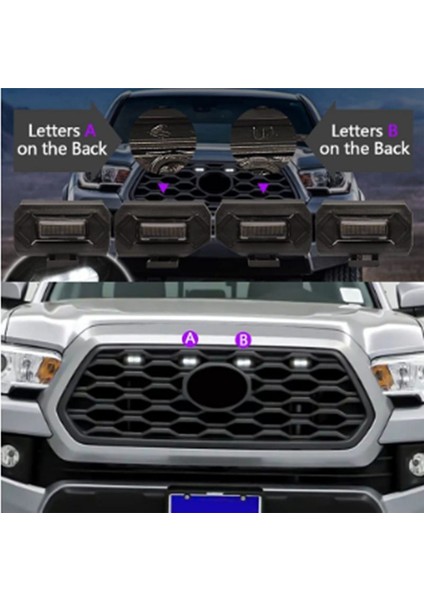 Yeni Center Grille 12V LED Küçük Sarı Işık Retrofit Carabiner 2020 Toyota Tacoma Trd Off-Road Trim Işık (Yurt Dışından) indirimleri