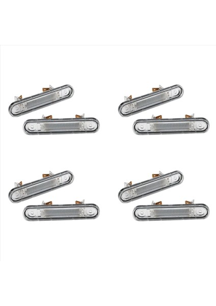 4 Çift LED Plaka Plakası Lambası Mercedes-Benz W124 W201 W202 Araba Plakası Işığı (Yurt Dışından)