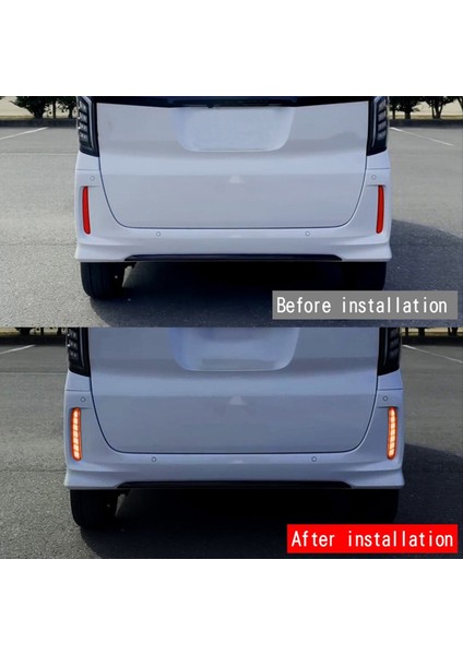 Araba Arka Tampon Reflektör Işığı Dinamik Dönüş Sinyal Honda N-Box 2017-2023 Arka Fren Işığı (Yurt Dışından) modelleri