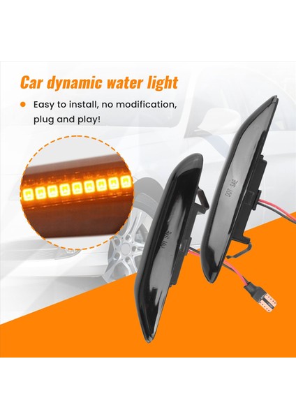 LED Dinamik Dönüş Sinyali Işık Tarafı Çamurluk Işaretçisi Sıralı Göz Kırpma Lambası Için -Bmw 1 3 5 x Serisi E46 E60 E82 E90 (Yurt Dışından) indirimleri