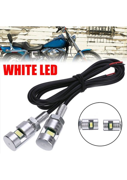 12X Chrome 5630 Motosiklet Vidalı Cıvata Lambası Arabası Evrensel Plaka Işığı 12V (Yurt Dışından)