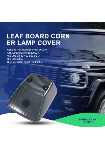 4638260057 Araba Ön Dönüş Sinyal Lambası Lens Kapağı Köşe Işık Kabukları Mercedes Benz W463 G-Serisi G500 G550 G55 86-18 (Yurt Dışından) fırsatları