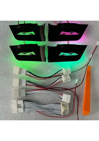 Toyota Için LED Araç Iç Ortam Işığı Rav4 2019-2023 7 Renkli Saplı Kapı Kase Lambası Yedek Dekoratif Işık (Yurt Dışından) fırsatları