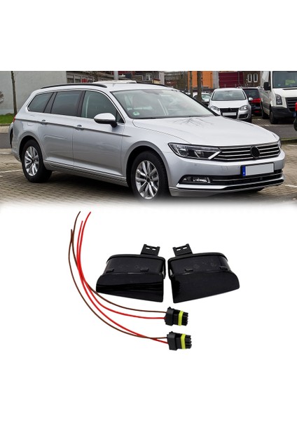 Passat B8 Varyant Için Tel Kablo Demeti ile Araba Arka Ayna Yan Şeria Yardım Işık Gösterge Lambası 15-16 3GD949145 3GD949146 (Yurt Dışından) modelleri