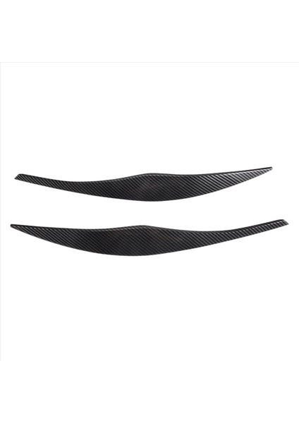 Bmw 3 Serisi Için E90 E91 320I 330I 2005-2012 Ön Far Kapağı Garnitür Strip Kaş Kapağı Döşeme Çıkartması Karbon Fiber (Yurt Dışından)