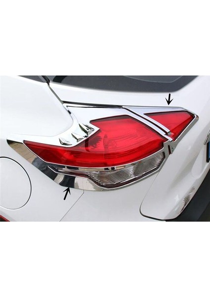 4pcs Araba Kuyruk Işık Kapağı Trim Krom Arka Tampon Fren Işıkları Çerçeve Parçaları Nissan Kicks 2017-2023 (Yurt Dışından) fırsatları