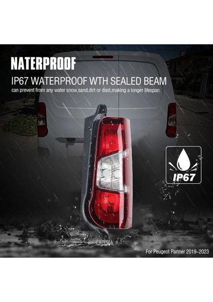 Peugeot Ortağı Için Arka Kuyruk Işığı Citroen Berlingo Vauxhall Combo Toyota Proace City 2019-2023 Sağ (Yurt Dışından) fiyatları