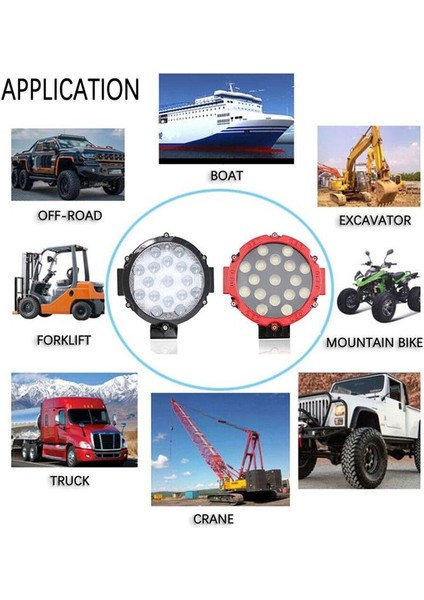 Otomatik Iş Işıkları Kapalı Yol Işıkları Servis Işıkları LED Işıkları Spot Işığı Otomatik Aksesuarlar Siyah (Yurt Dışından) modelleri