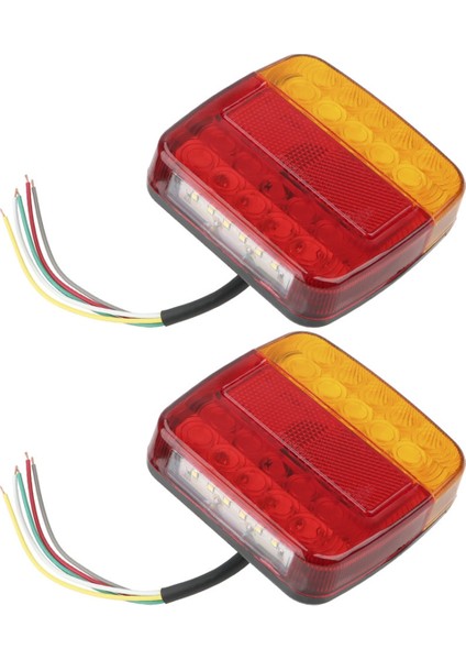 12V Arka Lamba Dönüş Sinyali Göstergesi 26 Leds Kuyruk Işık Araç Numarası Işık Fren Fren Lambası Römork Kamyonu Için (Yurt Dışından)