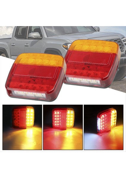 12V Arka Lamba Dönüş Sinyali Göstergesi 26 Leds Kuyruk Işık Araç Numarası Işık Fren Fren Lambası Römork Kamyonu Için (Yurt Dışından) indirimleri