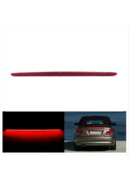 Araba LED Montaj Fren Işığı Üçüncü Fren Işık Durdurma Sinyal Lambası Bmw 1 Serisi E82 E87 2007-2013 Kırmızı (Yurt Dışından) modelleri