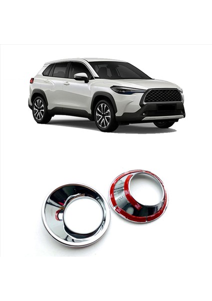 Toyota Için 6x Ön Sis Lambası Işık Kapağı 2020 2021 Için Corolla Cross Car Styling Abs Chrome (Yurt Dışından) fırsatları