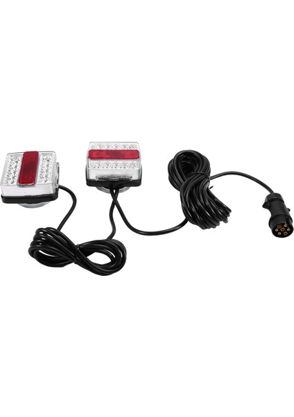 1 Set 12V Arka Kombinasyon LED Çekme Römork Kuyruğu Işık 7 Pin Evrensel Fren Durdurma Lisans Numarası Plaka Lambası (Yurt Dışından)