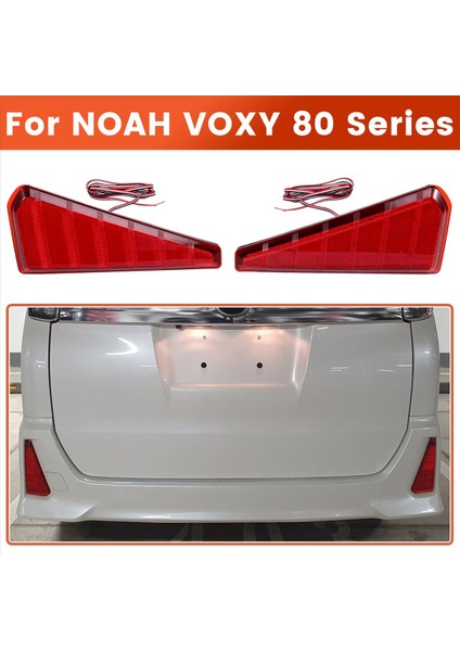 Toyota Noah Voxy 80 Seri Için Araç LED Arka Tampon Reflektör Işık Fren Işık Kuyruk Lambası (Yurt Dışından) modelleri