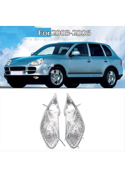 1paır LED Yan Işaretçi Porsche Için Cayenne 2003 2004 2005 2006 Stil Dönüş Sinyal Işıkları 95563103301 95563103401 (Yurt Dışından) fırsatları