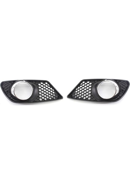 1 Çift Araba Ön Tampon Sis Izgarası Izgara Lambası Izgara Kapağı Benz C-Serisi Için Krom Çerçeveli W204 2008-2010 (Yurt Dışından)