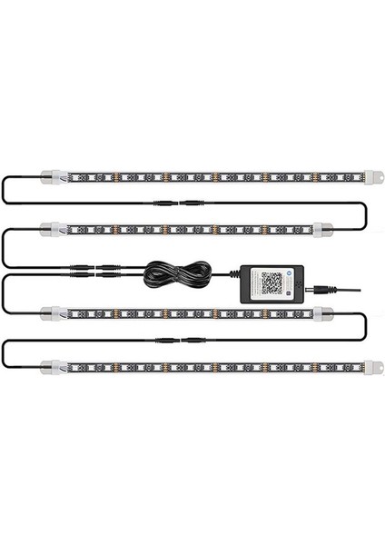 Araba Underglow LED Işıkları Uygulama Kontrollü Rüya Renk Strip Işıkları Dış Araba Neon Accent Işıkları Kiti (Yurt Dışından) fiyatları