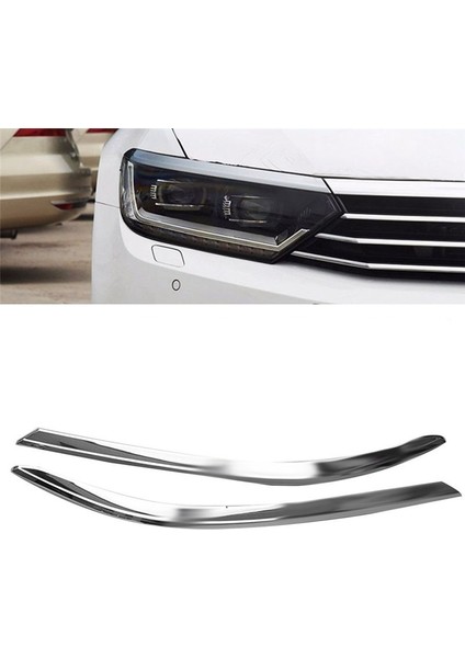 Araba Ön Far Kaş Kapağı Vw Magotan Passat B8 Sedan Varyant 2017-2021 Için Parlak Şerit (Yurt Dışından) modelleri