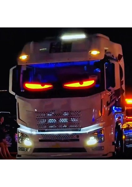 Kamyon LED Gözler Hafif Renkli Göz Lambası Yumuşak Ekran Araç Pencereleri Programlanabilir Esnek LED Ekran Uygulaması Uzaktan A (Yurt Dışından) modelleri