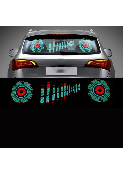 Araba Ön Cam LED Ses Aktif Ekolayzer Neon El Light Music Ritim Flash Lamba Çıkartma Kontrol Kutusu ile Stil (Yurt Dışından) fiyatları