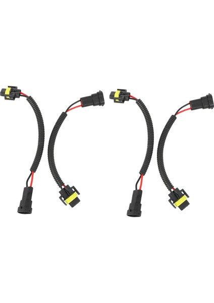 4pcs 9006 Ila H11 H8 Far Sis Far Dönüşüm Konnektörü Kablo Demeti Kablo Soket Konnektörü Onarım Kiti (Yurt Dışından)