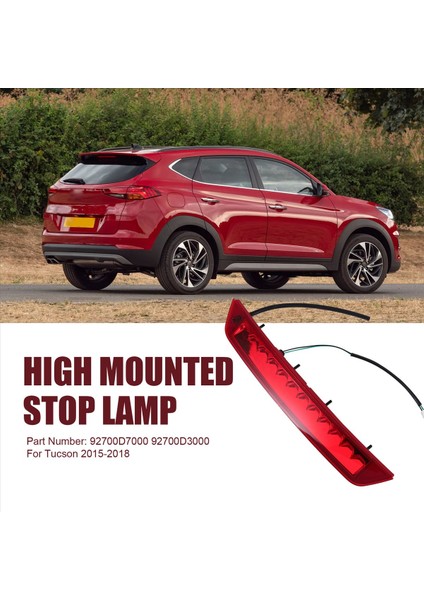 Hyundai Tucson Için 2015-2018 Arka Fren Işığı Montajlı Durdur Lamba 3 Üçüncü Fren Işığı 92700D7000 92700D3000 (Yurt Dışından) fırsatları