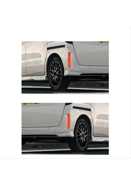 Honda Nbox 2023-2024 Araç LED Arka Tampon Işık Arka Sis Lambası Park Uyarı Işık Reflektör Tay Lambaları Beyaz (Yurt Dışından) fırsatları