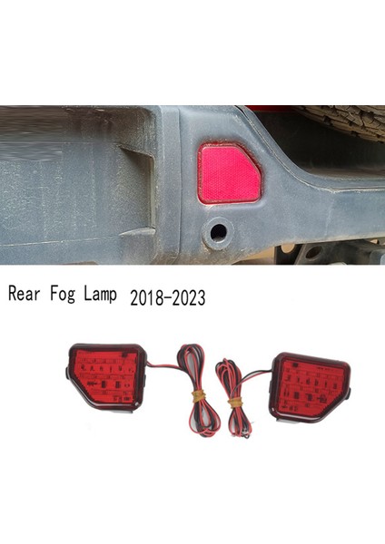 Araba Arka Tampon Sis Jeep Wrangler Için Jl 2018-2023 (Yurt Dışından) fırsatları