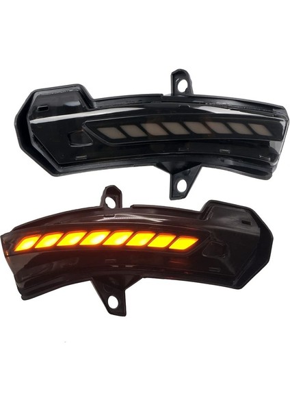 Chevy Chevrolet Blazer Için 2019-2022 Araba LED Yan Aynalar Sıralı Dinamik Dönüş Sinyal Işıkları Göstergesi Siyah Füme (Yurt Dışından)