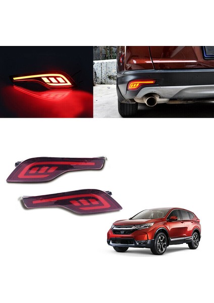 Honda Cr-V Crv Için 17-19 LED Arka Tampon Fren Kuyruğu Lambaları Sis Lambası Jsr Stili (Yurt Dışından) fiyatları