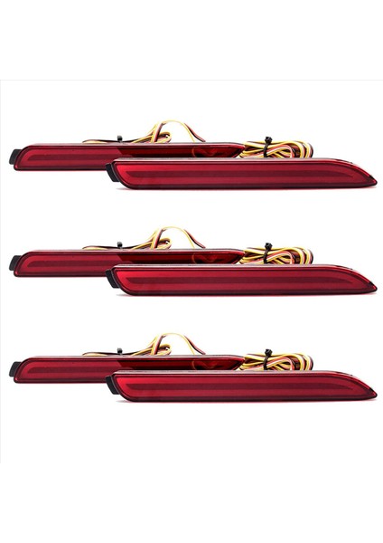 Toyota Için 3x Camry Sienna Avalon Rav4 Wish Fortuner LED Arka Tampon Sis Işık Kuyruk Frenli Yansıtıcı Sürüş Lambası (Yurt Dışından)