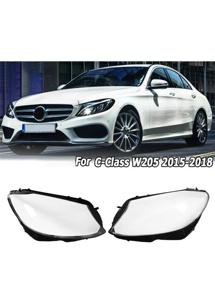Sağ Araba Far Lens Kapağı Kafa Işık Lambası Gölge Kabuk Lens Lens Abajur Mercedes Benz W205 C300 2015-2018 (Yurt Dışından) fiyatları