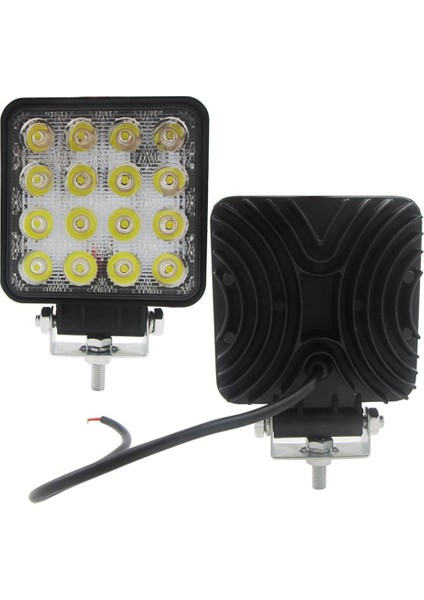 48W 6000K LED Spot Işın Kare Iş Işıkları Lamba Traktör Suv Kamyonu 4WD 12V 24V (Yurt Dışından) modelleri