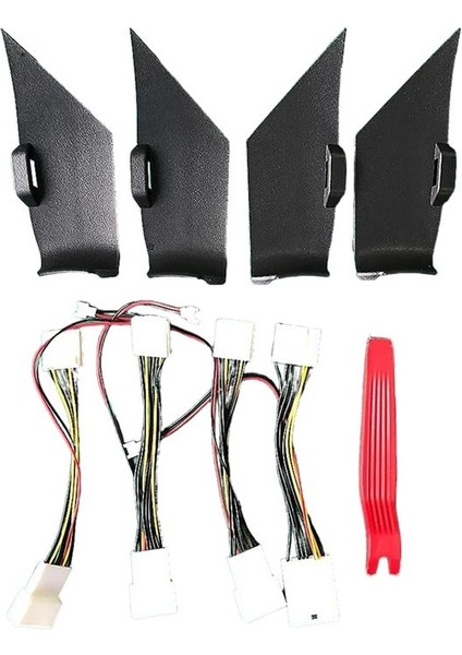 Toyota Camry Için Yeni Araba Gidon Iç Ortam Işığı 18-22 Kapı Kolu Işık Dört Kapı Işıkları Buz Mavisi (Yurt Dışından)