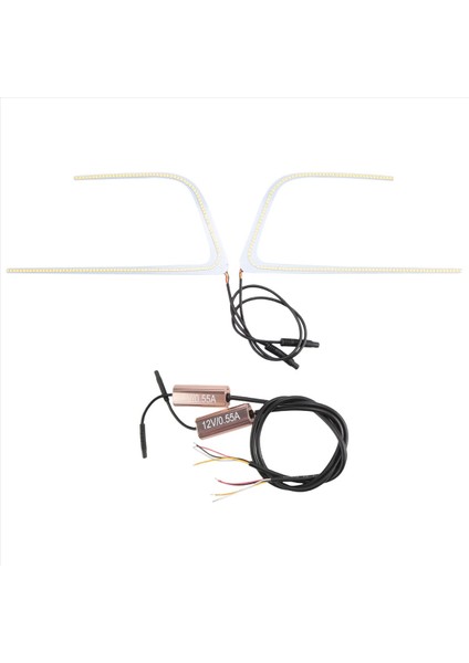 Çift Renkli Beyaz / Amber LED C-Ring Devre Kartı Far Far Çalıştırma / Dönüş Sinyal Işıkları Subaru Wrx &amp Stı 2015-2018 (Yurt Dışından)