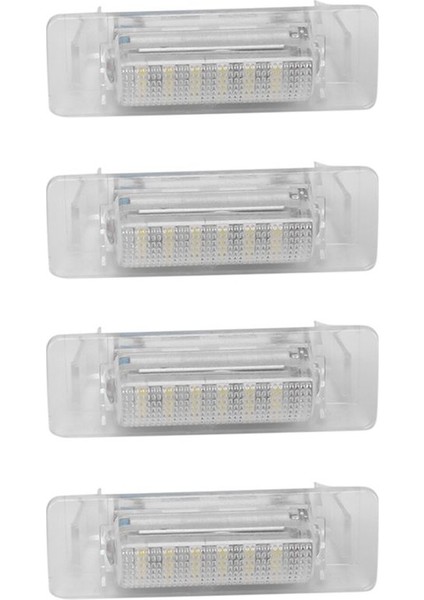 Mercedes Için 4x Benz W210 W202 E300 E55 C230 LED Numaralı Plaka Işıkları Lamba Hata Yok 12V 6500K Beyaz Lisans Işığı (Yurt Dışından)