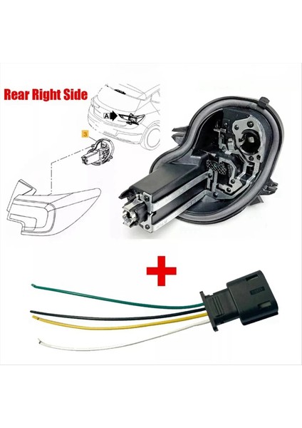 Kuyruk Ampul Tutucu ve Onarım Fişi Vauxhall Astra K 2016+ Için LED Kuyruk Lambası Ampul Desteği Sol 39001577 (Yurt Dışından) modelleri