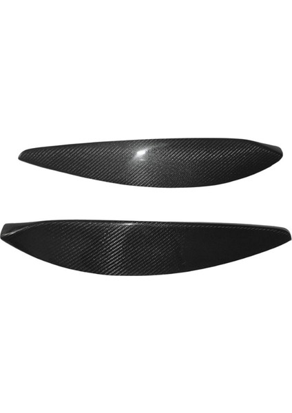 Araba Gerçek Karbon Fiber Ön Far Lamba Kaşları Göz Kapakları Kalıplama Kapak Kapakları Vauxhall Opel Astra H 2004-2009 (Yurt Dışından) modelleri