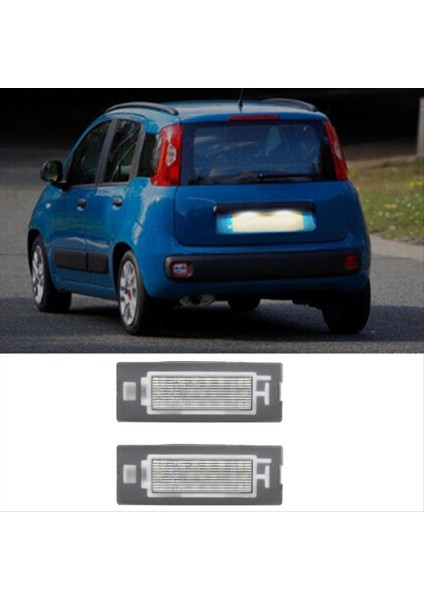 Araba LED Plaka Işığı 71734797 Fiat Panda Için 71771501 Tip 169 2003-2012 312/319 2012+ Araba Numarası Plaka Lambası (Yurt Dışından) modelleri