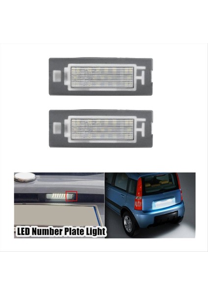 Araba LED Plaka Işığı 71734797 Fiat Panda Için 71771501 Tip 169 2003-2012 312/319 2012+ Araba Numarası Plaka Lambası (Yurt Dışından) fırsatları