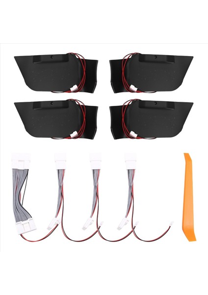 Toyota Için LED Araç Iç Ortam Işığı Rav4 2019-2023 7 Renkli Saplı Kapı Kase Lambası Yedek Dekoratif Işık (Yurt Dışından) modelleri