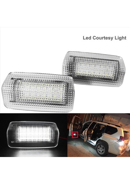 Toyota Land Cruiser 200 Serisi 150 Serisi Prado Mk4 J150 Lexus ES240 IS250 LED Nezaket Kapısı Light White (Yurt Dışından) fiyatları