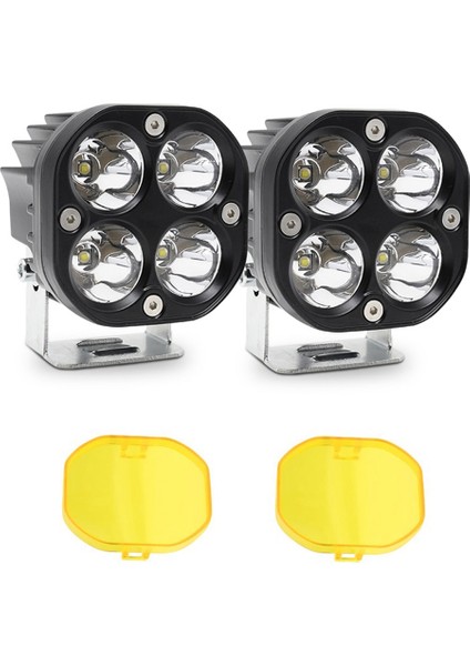 3 Inç LED Çalışma Işığı Amber Lens Kapağı Spot Işığı Sis Lambası Araba Motosikleti Için Sürüş Lambası Atv Utv Kamyon Traktör (Yurt Dışından)